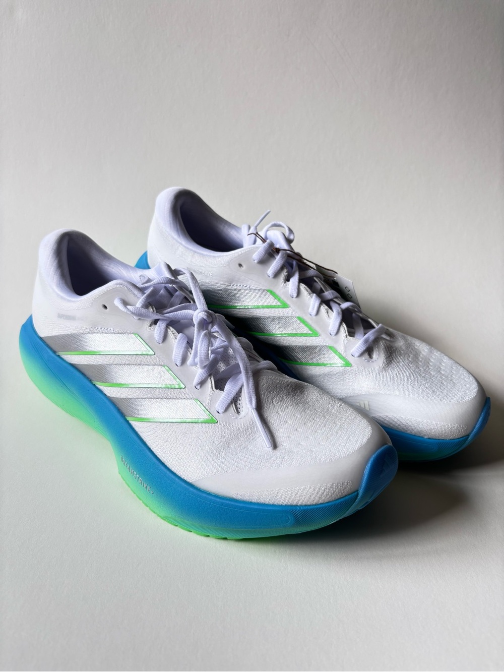 Adidas Supernova Rise 3 Running Shoes Mens 10.5 White Blue Burst JP8680 NWT